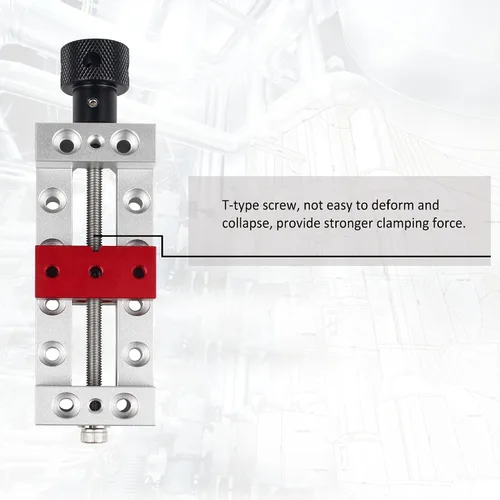 Vista 3 de RATTMMOTOR Mejora de la abrazadera de tornillo de banco del router CNC, máquina grabadora DIY de alta precisión abrazadera de sujeción mini tornillo