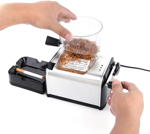 Vista 4 de Fabricante eléctrico del tabaco del inyector del cigarrillo con la tolva y la bandeja