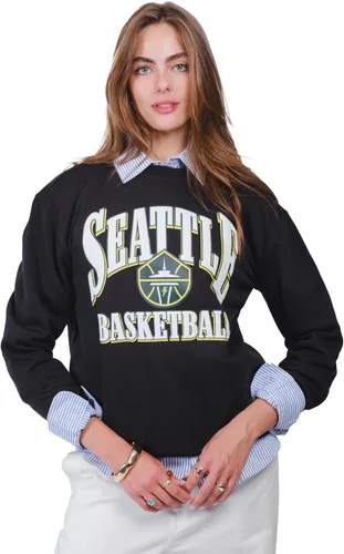 Vista 10 de Ultra Game Women's WNBA Official Super Soft Oversized Crew Sweatshirt