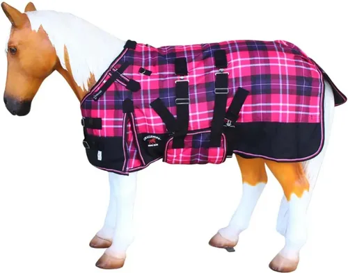 Vista 8 de CHALLENGER 1200D Foal Winter Blanket Miniature Pony Donkey Bellyband Turquoise Rustic