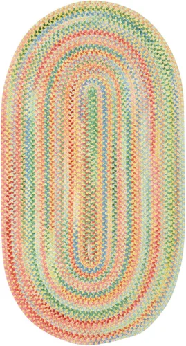 Vista 14 de Capel Rugs Baby's Breath - Alfombra ovalada trenzada (2 x 3 pulgadas), color natural