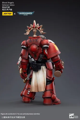 Vista 2 de JOYTOY 1/18 Warhammer 40,000 Figura de acción Blood Angels Veteran Salus Collection Modelo Regalo de cumpleaños