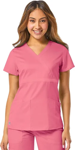 Vista 13 de Maevn Top cruzado con panel de malla EON para mujer Azul Ceil