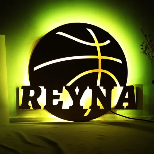 Vista 12 de Letrero de béisbol personalizado, nombre de jugador de béisbol personalizado, luz LED de béisbol, letrero de pelota de béisbol personalizado