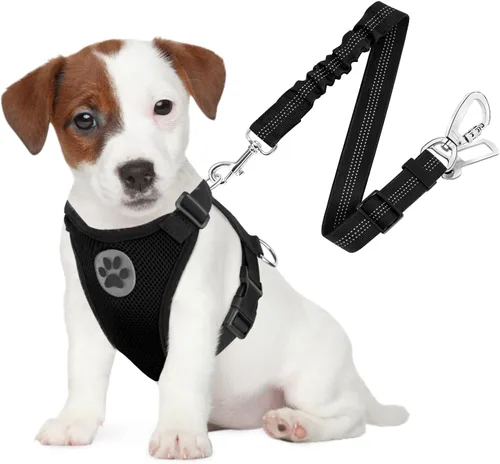 Vista 25 de SlowTon Arnés de Cinturón de Seguridad para Perro para Coche, Arnés de Coche para Perros Ajustable de Malla Transpirable y Arnés de Cinturón