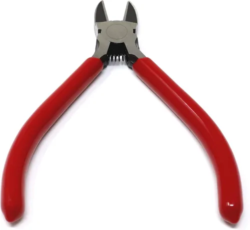 Vista 3 de iexcell - Alicates cortacables (10,2 cm, mango de color rojo, acero cromo-vanadio)