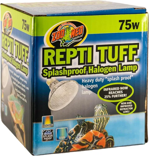Vista 2 de Zoo Med Turtle Tuff Lámpara halógena a prueba de salpicaduras 75 vatios