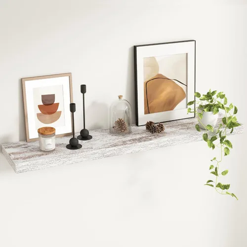 Vista 58 de Fun Memories Estantes flotantes – Estante de pared de 9.3 pulgadas de profundidad para decoración y almacenamiento – Estantería de exhibición