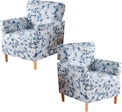 Vista 60 de Fundas de jacquard para sillón de banquete, fundas suaves para sillón de 1 pieza, fundas elásticas para silla de sala de estar, antideslizantes