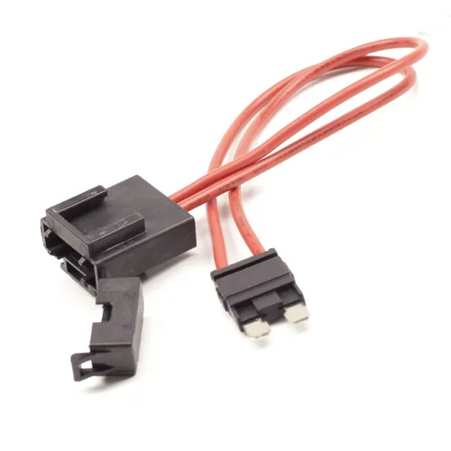 Vista 6 de Compatible 5PCS 32V 16 AWG Specialized Car Fuse Holder Connector 30A,Standard ATO Blade Type for ATM Fusebox Panels,with 5Pcs Fuses,11.5 Inch