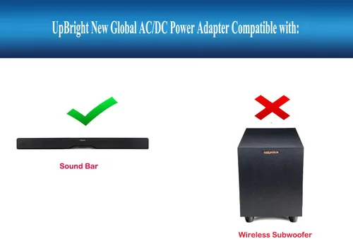 Vista 2 de UpBright Adaptador de 18 V CA/CC compatible con Klipsch R-4B R4B RSB-6 RSB6 RSB-8 RSB8 Barra de sonido inalámbrica Bluetooth DYS650-180280W-1