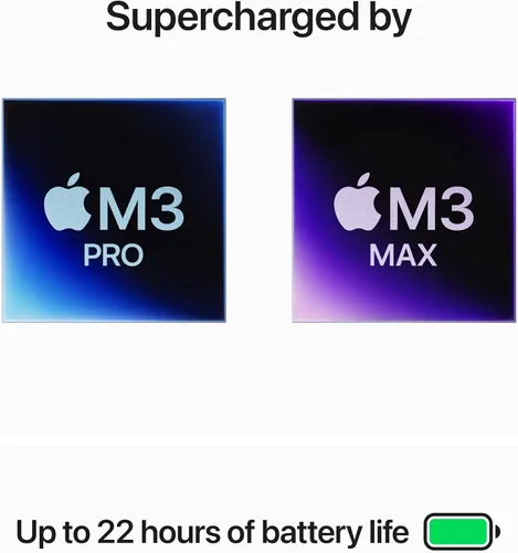 Vista 3 de Apple MacBook Pro 2023 con chip M3 Max GPU de 30 núcleos (16.2 pulgadas, 36 GB de RAM, almacenamiento SSD de 1 TB) plateado (renovado)
