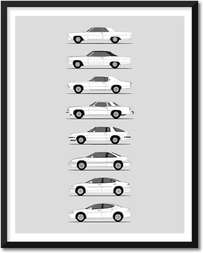 Vista 6 de Idea Network Póster hecho a mano compatible con Pontiac Print for Best of Pontiac (Fiero, G8, Solstic, Firebird, GTO, Grand Prix, Sunfire)