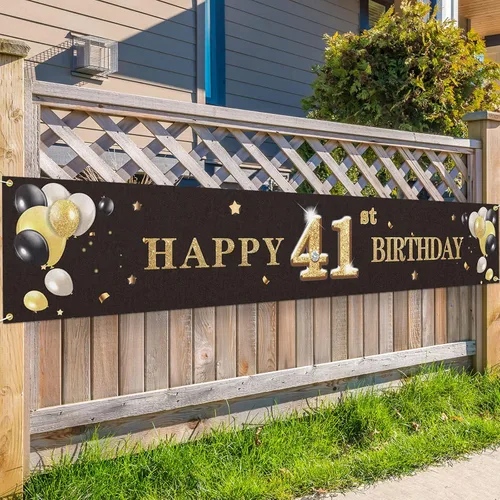 Vista 34 de Cartel de fondo de feliz cumpleaños 33 con texto en inglés "Cheers to 33 Years" para decoración de fiestas, color negro