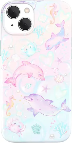 Vista 47 de VELVET CAVIAR Funda compatible con MagSafe para iPhone 15, probada en caídas de 10 pies, estampado de leopardo y amatista morada