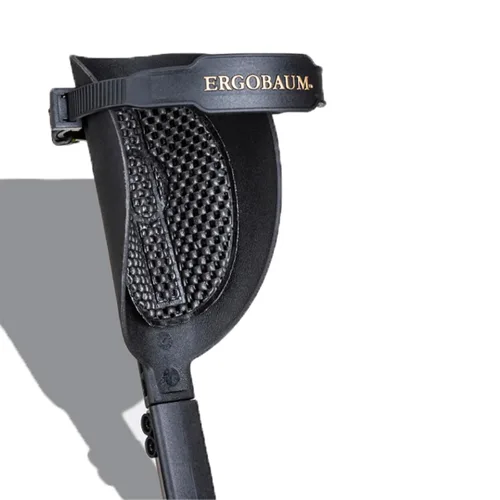 Vista 3 de Nueva generación Ergobaum ergonómico muleta/bastón (unidad individual) Ergobaum de una sola unidad que actúa como un bastón de rendimiento fuerte