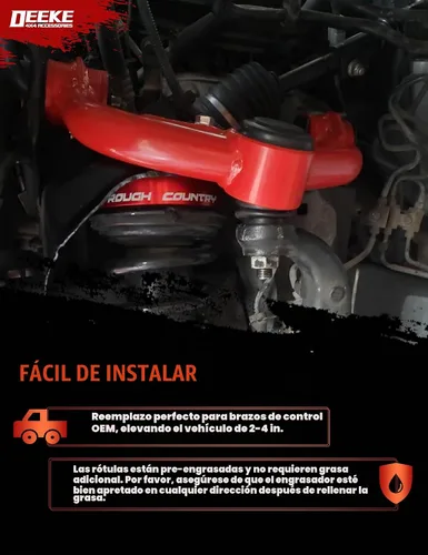 Vista 6 de Brazo de control superior delantero de elevación de 2-4 pulgadas para Chevy Silverado 2500HD 3500HD 2001-2010, GMC Sierra 2001-2010, Hummer H2