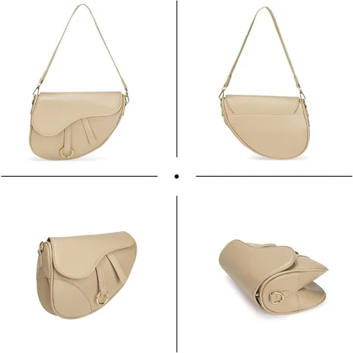 Vista 5 de JBB Bolso de hombro para mujer, bolso de mano, bolso cruzado pequeño, bolso de mano, bolso de mano de piel sintética
