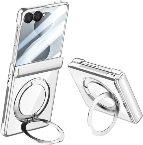 Vista 11 de Funda transparente para Samsung Galaxy Z Flip8 (negro)