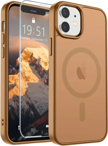Vista 300 de SUPFINE Funda magnética para iPhone SE 2022 (3ª)/2020 (2ª), iPhone 8 (compatible con MagSafe) (protección contra caídas de grado militar), funda