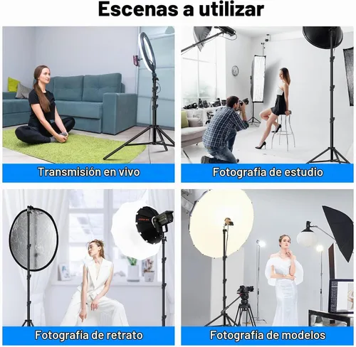 Vista 8 de Soporte de luz resistente 9.8 pies/9.8 ft / 3m soporte de luz de fotografía