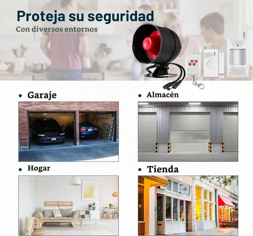 Vista 7 de Sistema de alarma WiFi para el hogar, sistema de alarma inalámbrico con sensor de movimiento de 120 dB, sensor de alarma de puerta de ventana