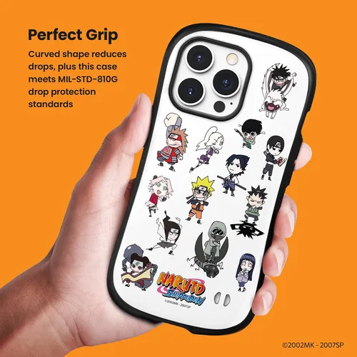 Vista 3 de iFace Naruto Shippuden - Funda para iPhone 13 Pro (6.1 pulgadas), funda protectora de anime a prueba de golpes de primera clase, Naruto y amigos