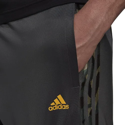 Vista 3 de adidas Pantalón de tricot cónico de camuflaje para hombre, Negro