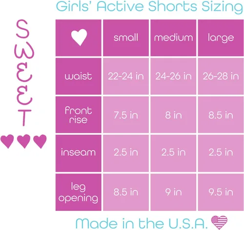 Vista 7 de Sweet Hearts Pantalones cortos deportivos para niña, paquete de 4 pantalones cortos deportivos de rizo francés para gimnasio, delfín fabricados