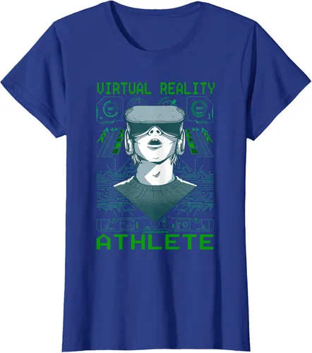 Vista 7 de Playera divertida de realidad virtual para atleta VR Gamer Negro