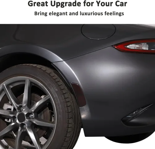 Vista 5 de Cubierta de marco de lámpara de faros traseros de automóvil para Mazda MX-5 ND 2015-2023 Reflector de parachoques, luces de marcador lateral