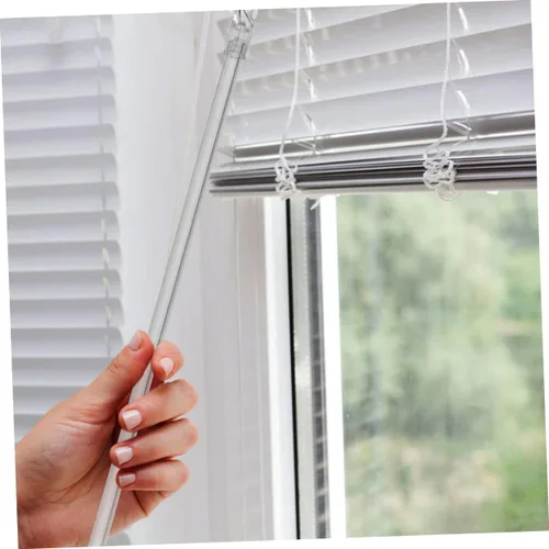 Vista 8 de Varilla de inclinación para ciega, varilla vertical de 21 pulgadas, pieza de repuesto de plástico para abridor de persianas de ventana larga, barra