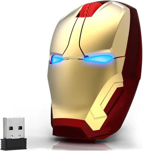 Vista 8 de Mikayoo Ratón inalámbrico ergonómico, Cool Mice 2.4G Ratón portátil móvil para computadora con receptor nano USB para notebook, PC, laptop