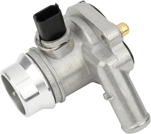 Vista 6 de Conjunto de carcasa de termostato de refrigerante de motor de aluminio mejorado (1 unidad). Compatible con Buick Encore 2013-2020 Chevy Cruze