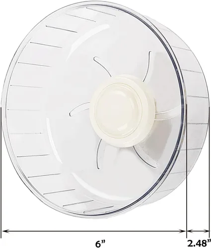 Vista 3 de Rueda de ejercicio silenciosa para hámster, accesorios de juguete para hámster de 6.3 pulgadas, corredor silencioso para animales pequeños