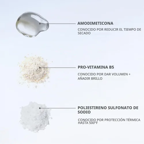 Vista 5 de XMONDO Protector térmico Hair Forcefield: protege, estiliza, brillo Protege hasta 500 °F y reduce el tiempo de secado