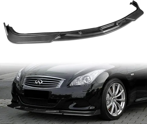 Vista 6 de Q1-TECH, borde de parachoques delantero compatible con Infiniti G37 Coupe/2DR 2008-2013, alerón de parachoques delantero, kit divisor de cuerpo