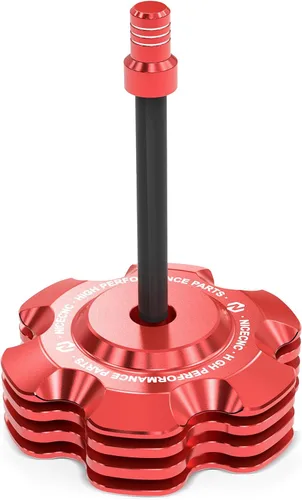 Vista 10 de NICECNC Tapa de combustible de gas negra con tubo de ventilación compatible con Yamaha Raptor 700 700R, Grizzly 125 TTR110 TTR125LE, repuesto