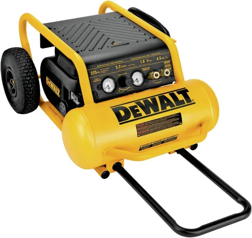Vista 2 de DEWALT Compresor de aire, 225-PSI máximo, transporte de mano con ruedas, 4-1/2 galones (D55146)