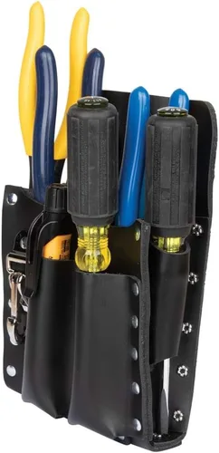 Vista 8 de Klein Tools 5125 bolsa de piel para herramientas, 5 bolsillos