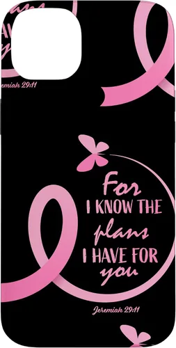 Vista 15 de Breast Cancer Gifts Women Mom Jeremiah 29 11 Butterfly Phone Case for iPhone 17