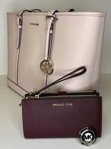 Vista 5 de Michael Kors MICHAEL Michael Kors Jet Set - Bolso de hombro grande TZ de viaje con doble cierre para la muñeca