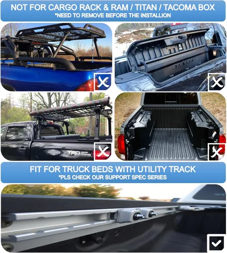 Vista 9 de Mamoru Cubierta rígida Tri Fold de 5'7" Tonneau para Nissan Titan 2004-2015 FRP Cubierta de caja de camión Ajuste para el sistema de riel