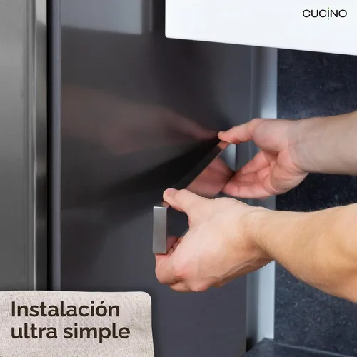 Vista 3 de Tira magnética para cuchillos para refrigerador, soporte magnético de acero para cuchillos para refrigerador