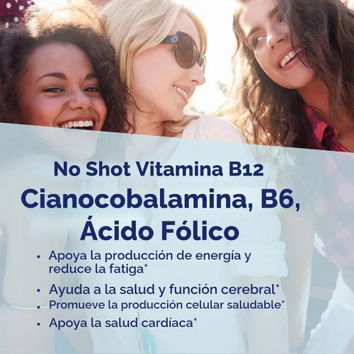 Vista 5 de Superior Source Tableta multivitamínica de ácido fólico B12/B6, 1000 mcg/2 mg/800 mcg, 60 unidades Fórmula sublingual con cianocobalamina B-12