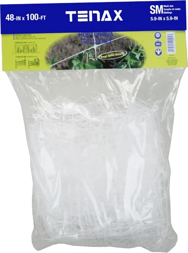 Vista 17 de TENAX 1A150281 Hortonova Plant Trellis Network, 48" x 1,000' Blanco