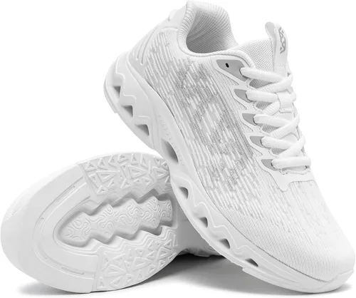 Vista 7 de FLOWING PLUME Zapatos deportivos para correr para hombre, cómodos, ligeros, para caminar, entrenamiento, antideslizantes, atléticos, deportivos