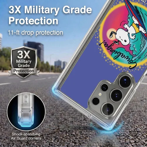 Vista 322 de Head Case Designs Officially Licensed Peanuts Beach Surf Snoopy Boardwalk Airbrush Gel Case [Military Grade Protection] Compatible with Google Pixel