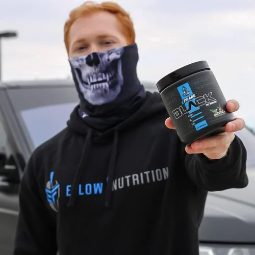 Vista 6 de eFlow Nutrition Enrage Black Suplemento preentrenamiento de alto estimulante – Polvo de preentrenamiento para aumentar la energía, las bombas
