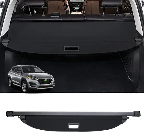 Vista 45 de Powerty - Cubierta de carga para Toyota RAV4 2013-2018, accesorios de cuero
